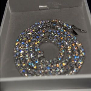 VVS1 3mm 18in Silver Moissanite Tennis Chain